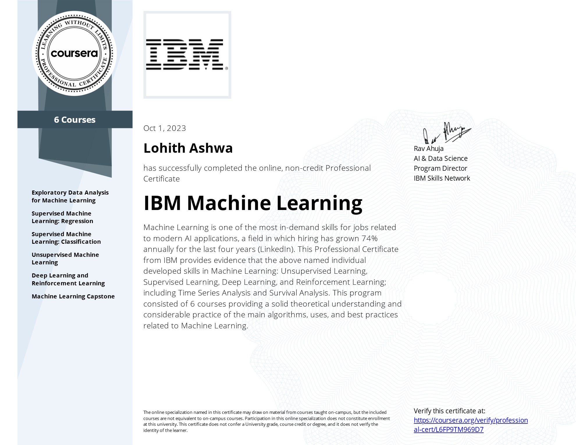 IBM Machine Learning